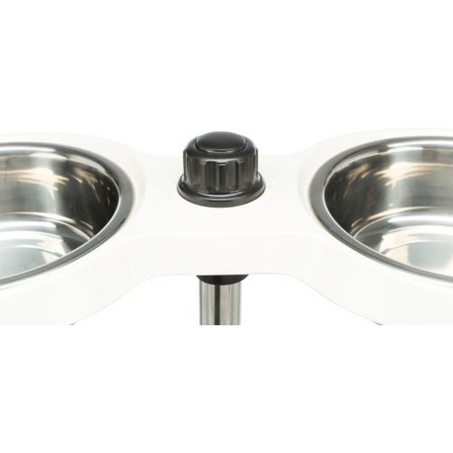 Миски Trixie для собак на регульованій підставці білі меламін/метал 2х1,6 л 21 см Київ - фото 6