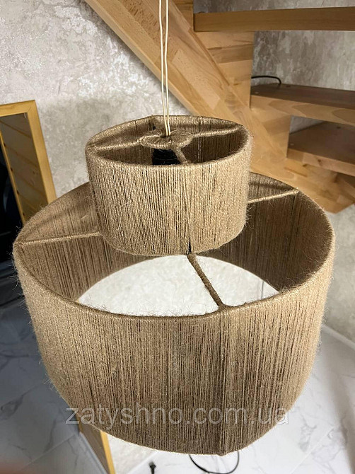 Люстра плетена натуральна Київ - фото 8
