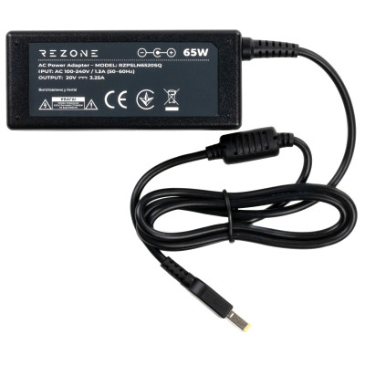 Блок живлення до ноутбуку Rezone Lenovo 65W 20V 3.25А square with pin (RZPSLN6520SQ) Вінниця - фото 2