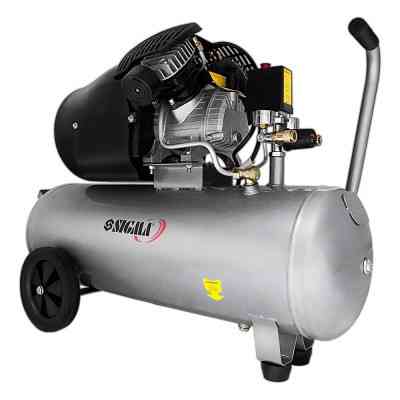 Компрессор Sigma двухцилиндровый 2.5кВт 455л/мин 10бар 50л (2 крана) (7043721) Винница