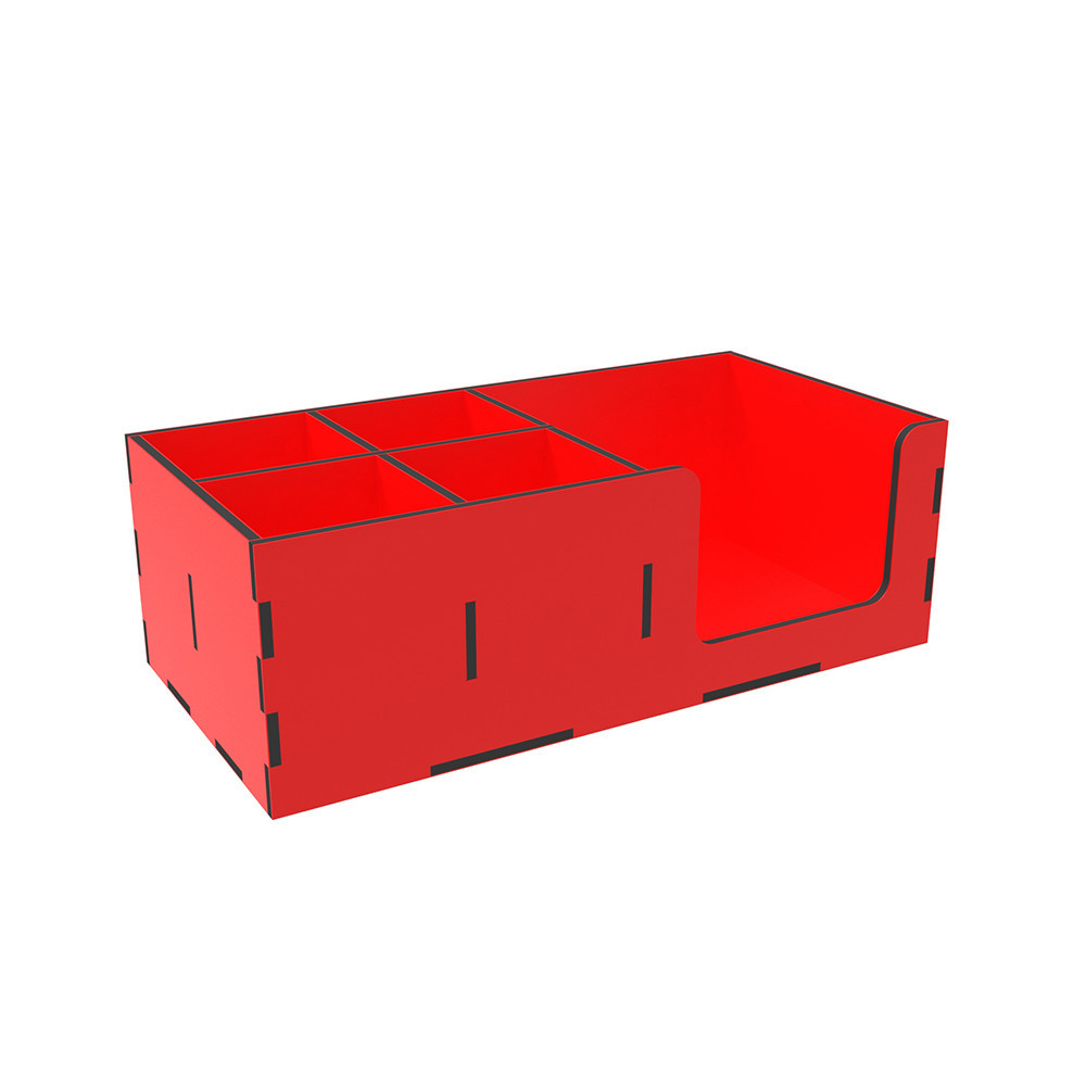 Органайзер EKOSTAR деревянный красный 300х150х100 мм Киев - изображение 2