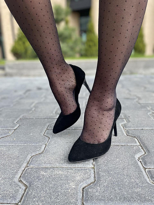 Туфлі жіночі SEE SEVEN чорні натуральна замша 35р. каблук 10 см (3538) Коломыя - изображение 4