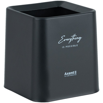 Кошик для паперів Axent Настільний контейнер для сміття, квадратний, чорний (2132-01-A) Вінниця - фото 2