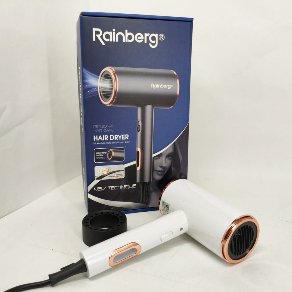 Портативний фен для укладання волосся Rainberg RB-2260 1500Вт, Фен побутовий для волосся QX-39 Львів - фото 3