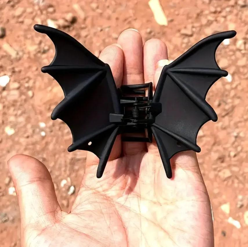 Заколка для волос “Летучая мышь”, черная шпилька-клипса с крыльями Киев - изображение 5