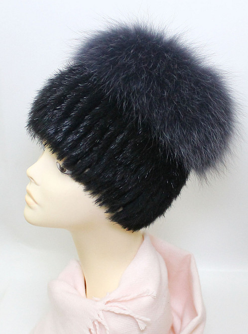 Шапка меховая женская кубанка Сюзанна Графитовый Харьков - изображение 1