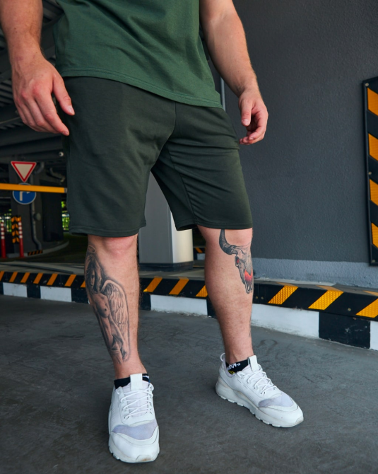 Шорти чоловічі трикотажні Хакі XXL Харків - фото 2