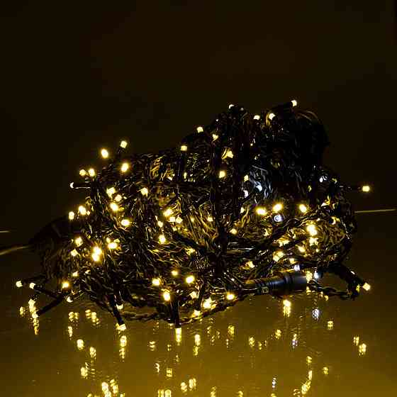 Гірлянда вулична Бахрома 36 м, 600 LED, жовта Київ