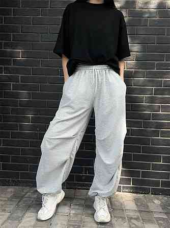 Жіночі стильні оверсайз штани двонитка Одеса