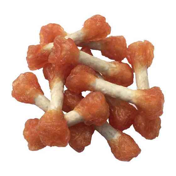 Лакомство для собак Lucky star Гантельки с мягким мясом курицы на прессованной кости 6 см (14-15) 200 г RM038S Винница