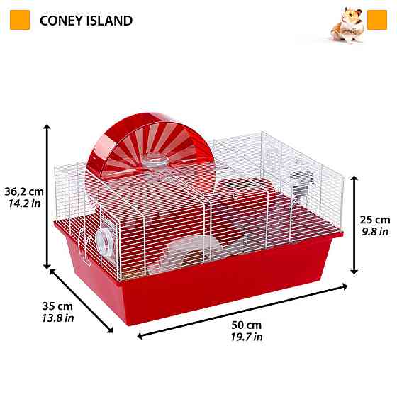 Клетка для хомяков, мышей и грызунов Ferplast Coney Island (Ферпласт Коней Исланд) Запорожье