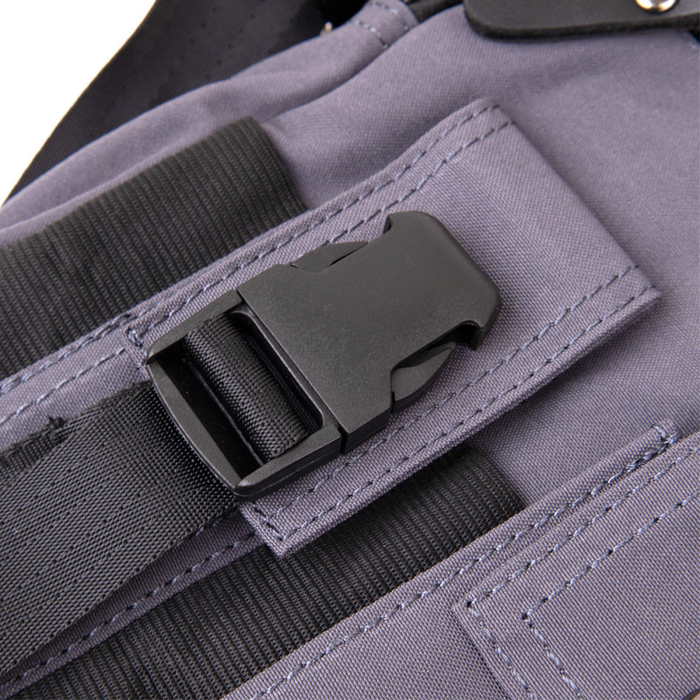 Універсальна текстильна чоловіча сумка на два відділення Vintage 20659 Графитовая Київ - фото 8