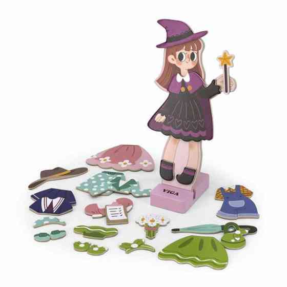 Магнітна гра Viga Toys Вдягни дівчинку (44635) Харьков