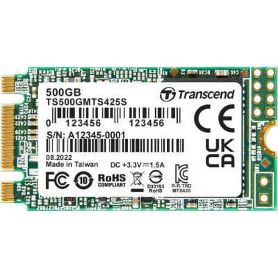 Накопитель SSD M.2 2242 500GB Transcend (TS500GMTS425S) Винница - изображение 1