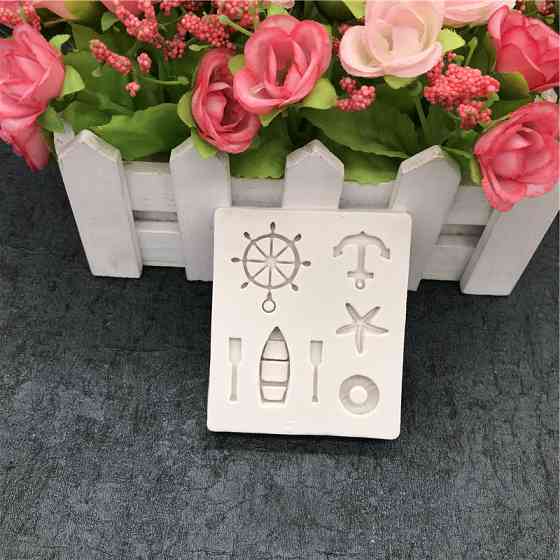 Молд кондитерський Морський 7 на 6 см сірий Київ