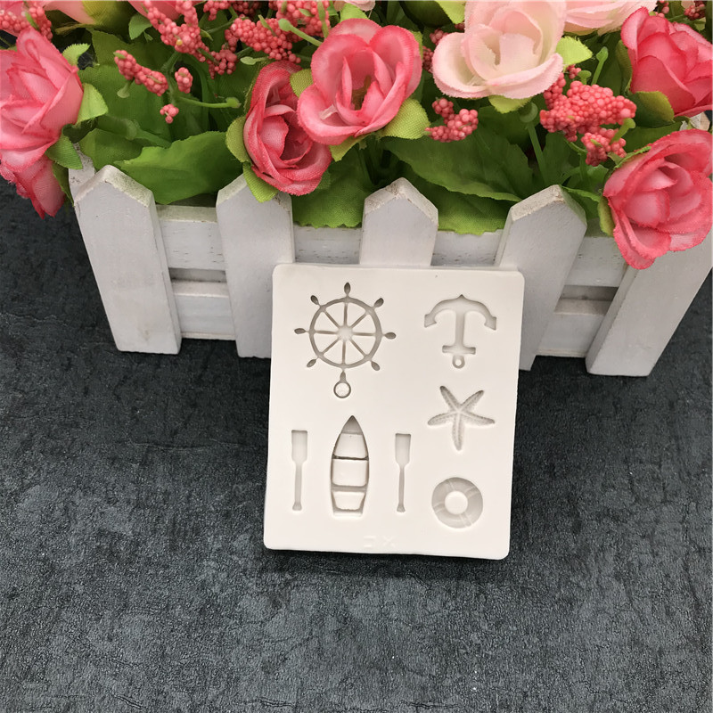 Молд кондитерський Морський 7 на 6 см сірий Київ - фото 1