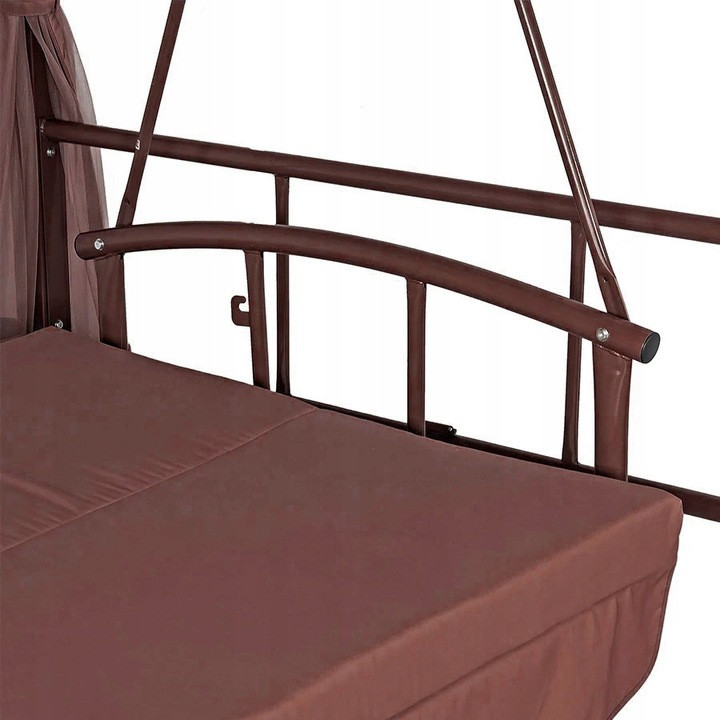 Садовая качель + павильон JUST GARDEN PANAMA садовые качели Коричневый Киев - изображение 3