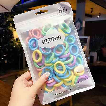 Набор детский резинок для волос 50 шт разноцветный Киев