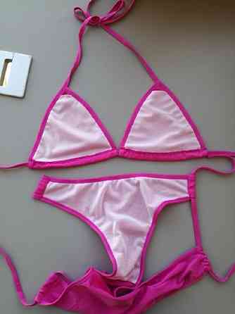 Купальник ліф шторки без поролону one size малиновий Київ