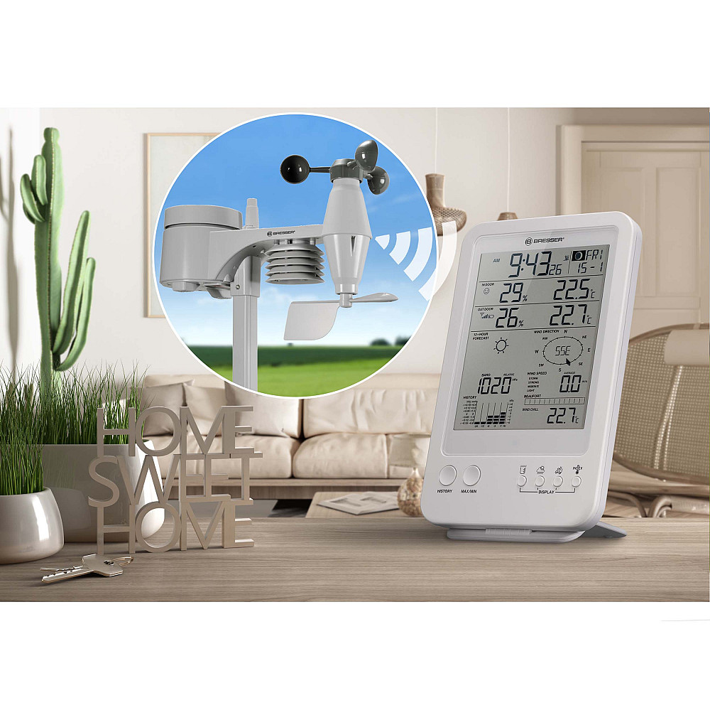 Метеостанция Bresser Weather Center 5-in-1 White (7002511) Киев - изображение 8