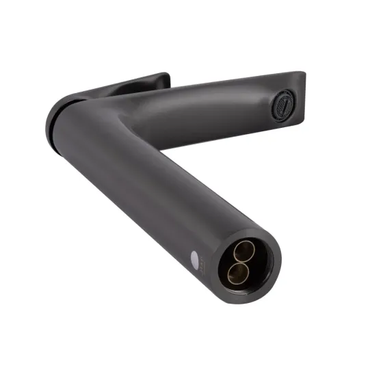 Смеситель для раковины высокий Qtap Vlasta New QTVLA269GMB45653 Gunmetal Black PVD графит Киев