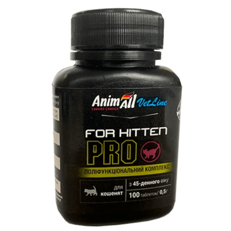 Витамины AnimAll VetLine for Kitten PRO для котят с 45-дневного возраста, 100 табл Киев - изображение 1