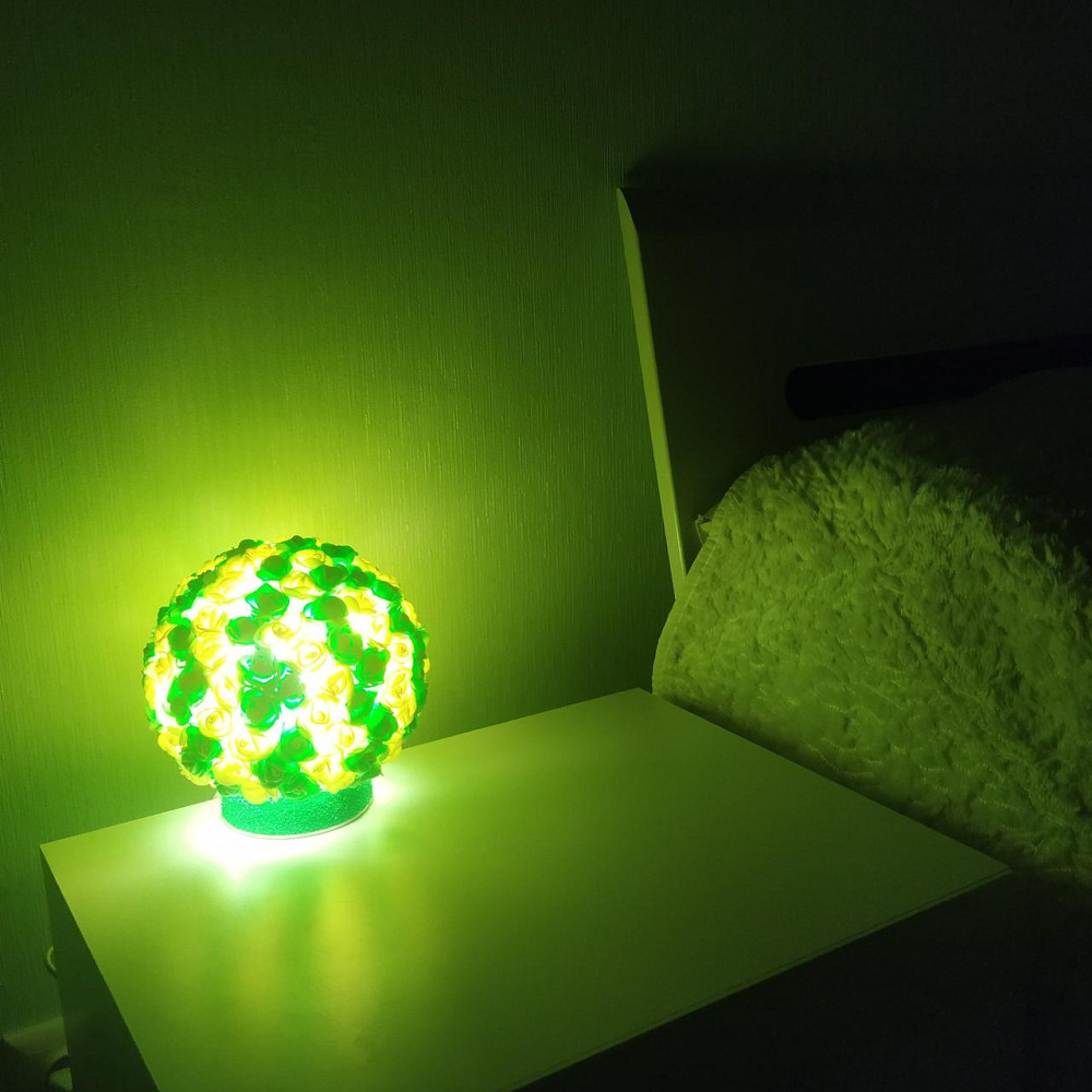 Світильник-нічник "Букет жовто-салатових троянд" Дніпро - фото 4