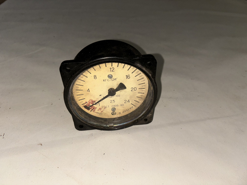 Мановакуумметр МВОШ1-100 (-1-24 кгс/см2). Харьков - изображение 1