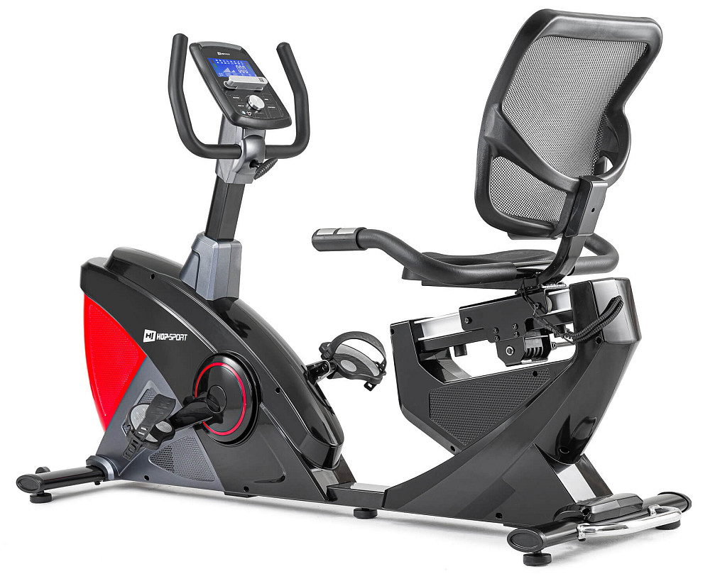 Горизонтальный велотренажер Hop-Sport HS-070L Helix красный iConsole+ Киев - изображение 8