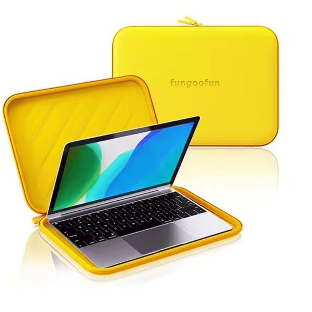 Чохол для ноутбука або планшета 16 дюймів, водонепроникний, силіконовий, протиударний на блискавці, жовтий Кам'янець-Подільський - фото 1