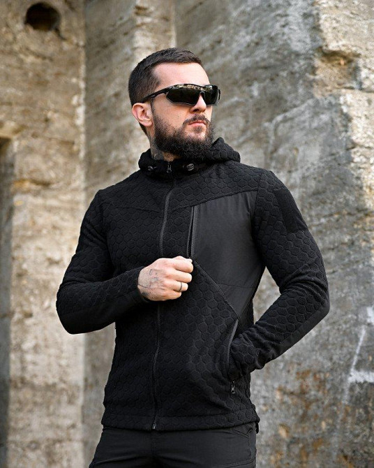 Тактична флісівка KM URBAN чорна ПП7996 Одеса - фото 5