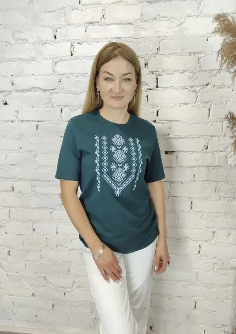 Жіноча  вишиванка в неймовірному кольорі Київ - фото 3