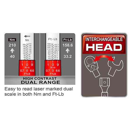 Набір динамометричний 1/2" 11 од. 40-210Nm  TOPTUL GAAI1103 Одеса