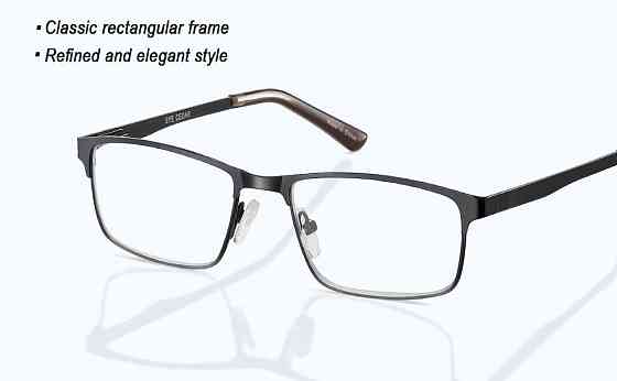 Окуляри для зору з блокуванням синього світла в металевій оправі EYECEDAR +1.5 Луцьк