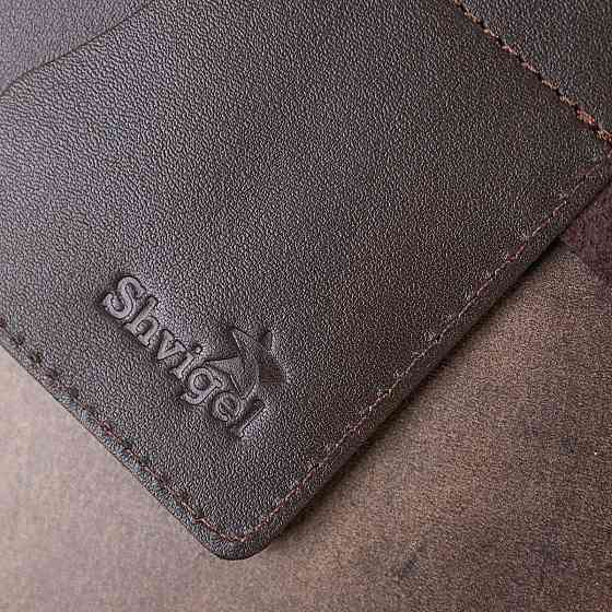 Мужской тревел-кейс из натуральной кожи Коричневый (SHVIGEL) Киев