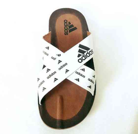 Чоловічі Шльопанці Тапочки Adidas Сланці Білі ( розміри: 40,41,42,43,44,45) Дніпро
