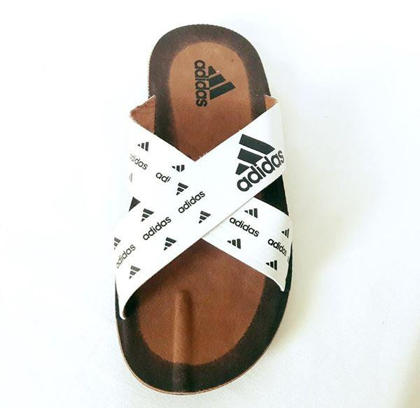 Чоловічі Шльопанці Тапочки Adidas Сланці Білі ( розміри: 40,41,42,43,44,45) Дніпро - фото 3