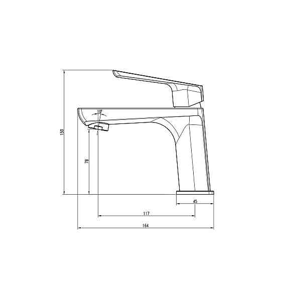 Смеситель для умывальника TOPAZ LEXI TL 21201-H57-BL (000019545) Киев