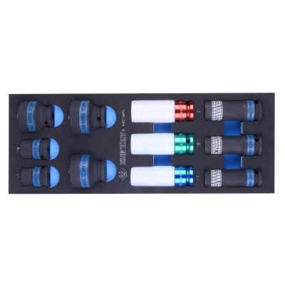 Набір головок KING TONY ударних 1/2", в ложементі, 11 шт. (9-4401MPV) Вінниця - фото 1