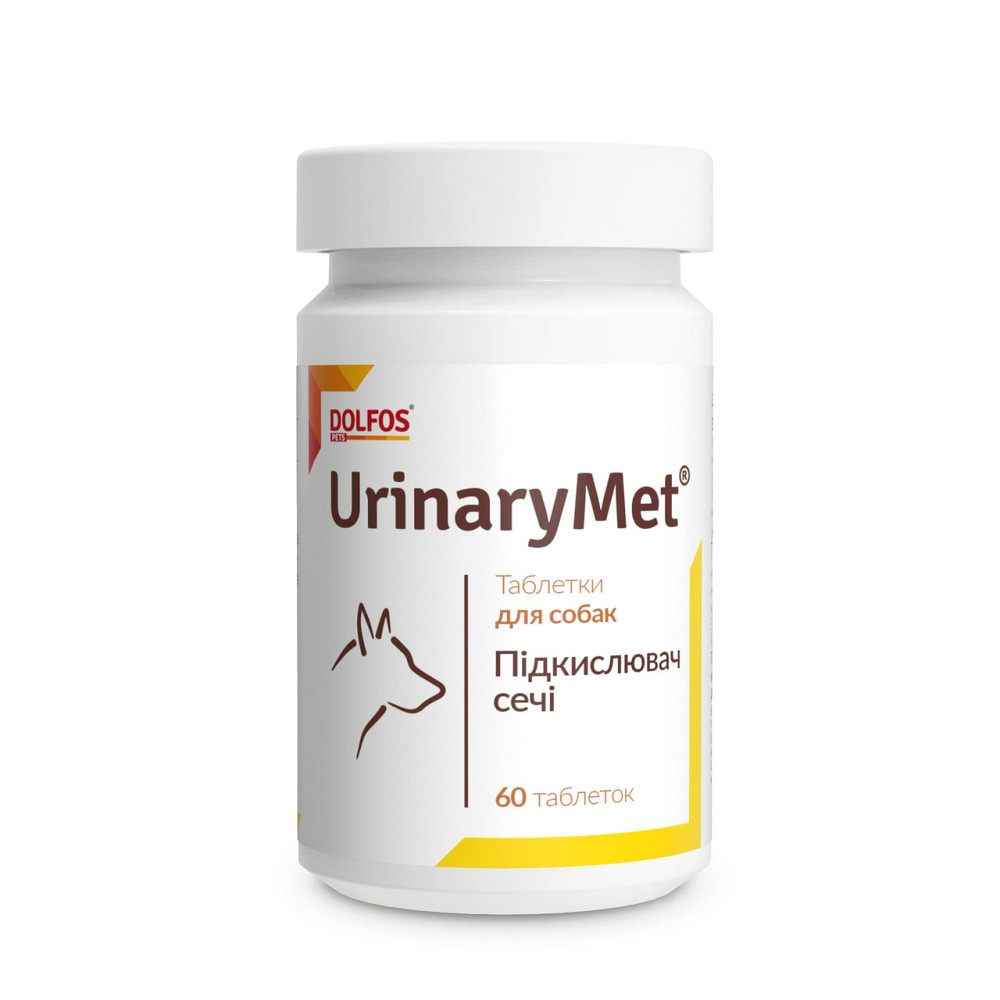 Вітамінно-мінеральна добавка для собак Dolfos UrinoMet (Уріномет) 60 таблеток Вінниця - фото 1
