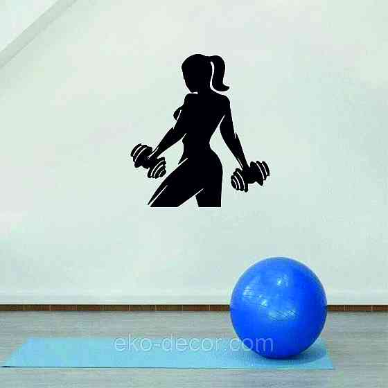 Декоративне настінне 3D Панно «Бодібілдінг» Декор на стіну з об'ємом 70*63 см, Чорний Київ