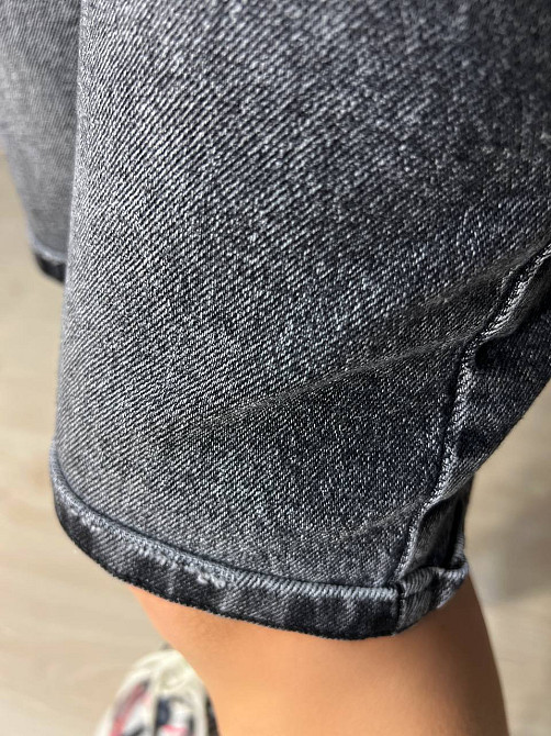 Шорты женские джинсовые Mikaletta 13124 бермуды с подворотом черные, черный, 31, 31, 86 см, 110 см Киев - изображение 19