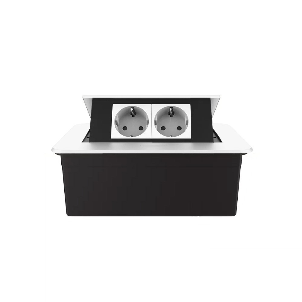 LIVOLO Меблева розетка подвійна LIVOLO біла, вбудована у стільницю, для кухні/офісу/конференц-з Коломия - фото 5