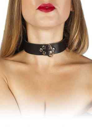 Нашийник Leather Collar, Black Sex Aura Київ
