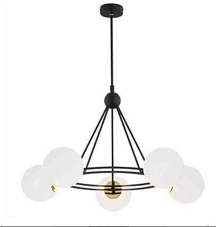 Підвісна люстра 9715-5 5x40W Чорний+Мідь Коломия