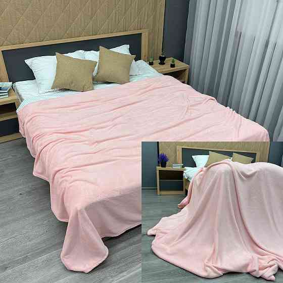 Плед-покривало Decorator WellSoft 150х210 см однотонний Рожевий (87-167) Київ