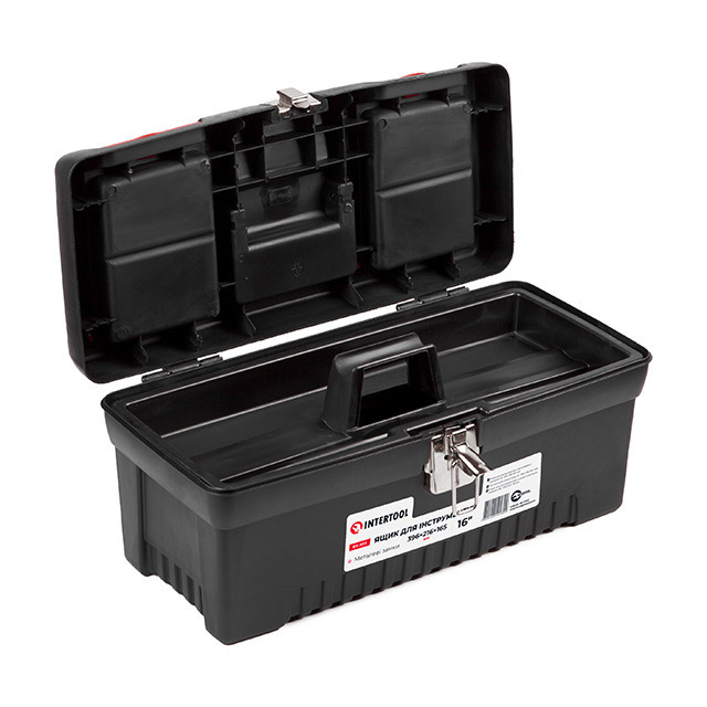 Комплект ящиків для інструментів з метал. замками, 2 шт. (BX-1013 12,5", BX-1016 16") INTERTOOL BX-0009 Київ - фото 7