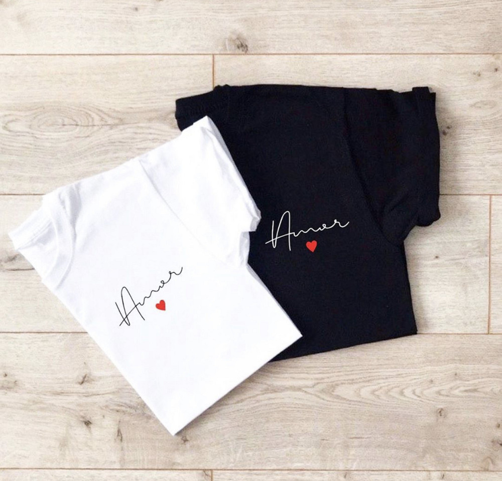 Парные футболки для парня и девушки из 100 % Хлопка .AMOUR Черновцы - изображение 1
