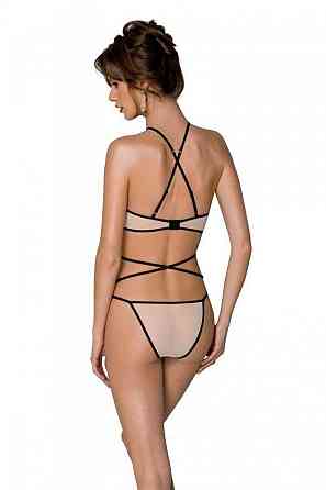 Комплект білизни Passion CHIKA SET, L/XL, cream, топ, трусики Sex Aura Київ