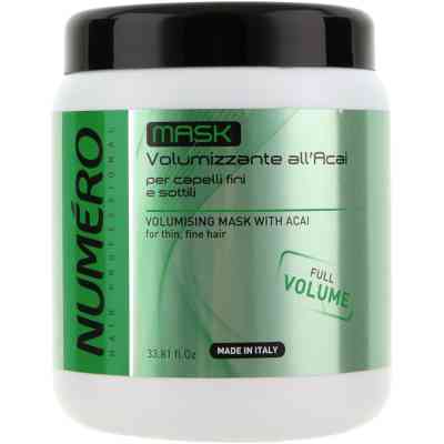 Маска для волосся Brelil Numero для додання об'єму з екстрактом асаї 1 л (8011935075508) Вінниця